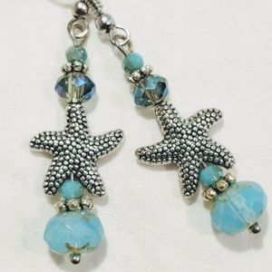 Sale 💕 beautiful Aqua stones with starfish